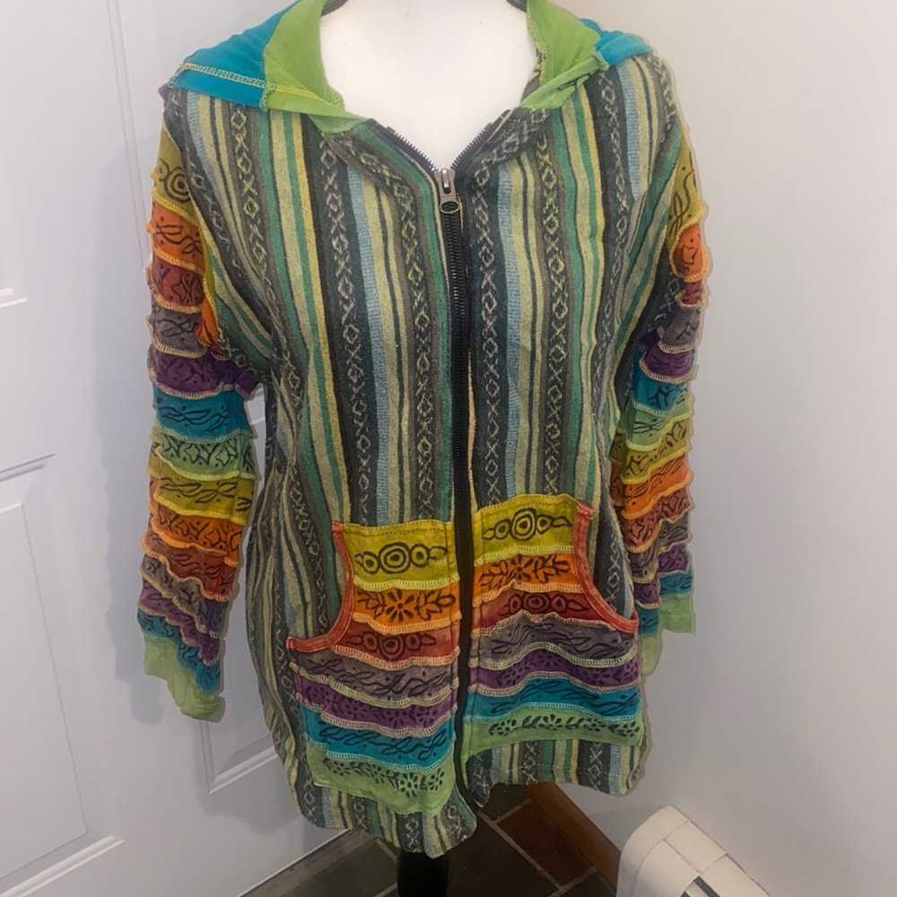 Colorful hippie , boho , yoga jacket